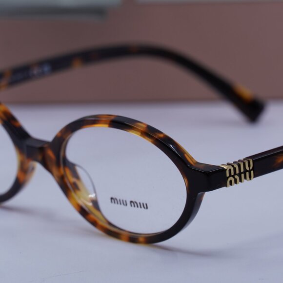 Miu Miu MU01XV VAU1O1 Oval Eyeglasses 50mm – Honey Havana - Picture 2 of 12